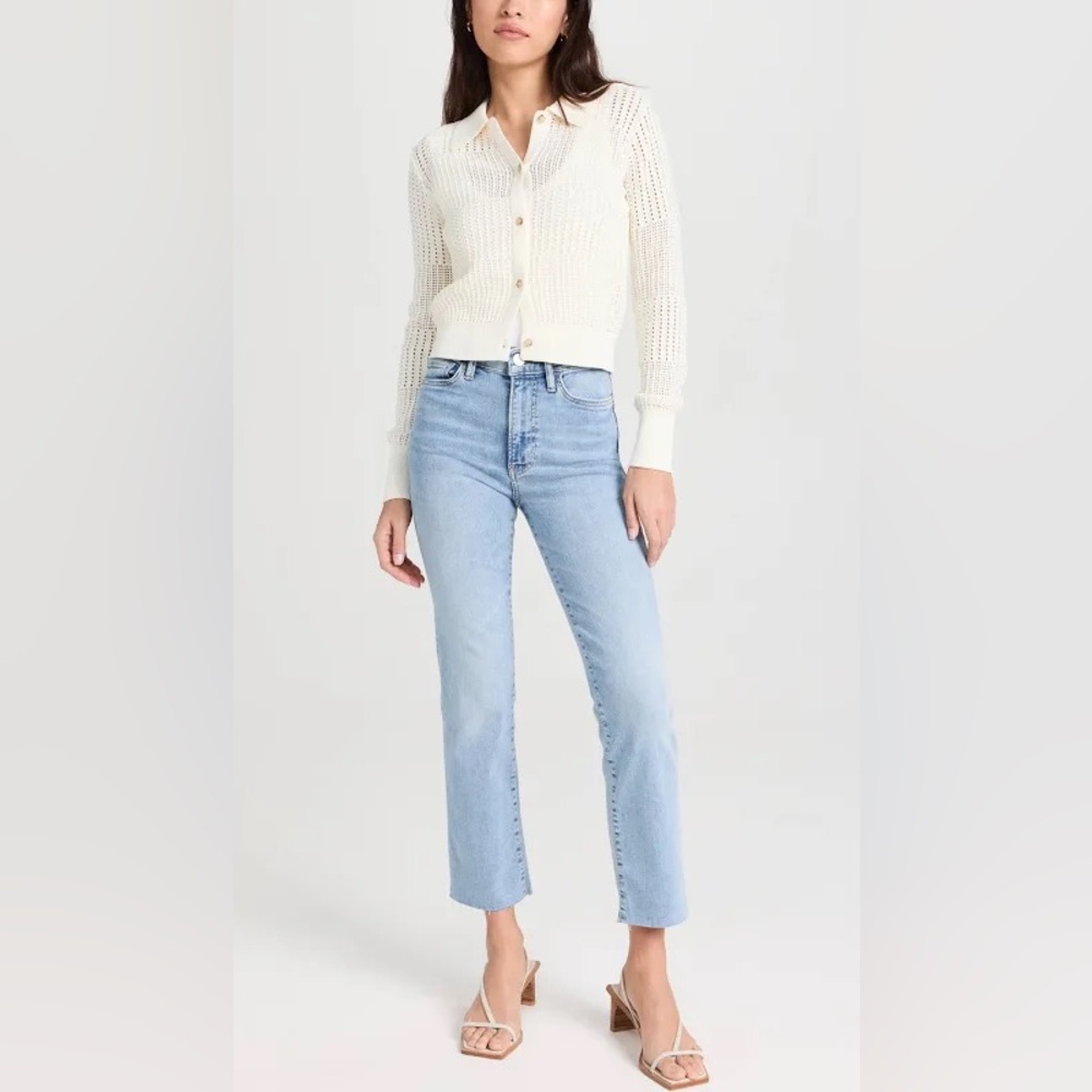 Frame Denim Le High Straight Blue Jeans in Colorado